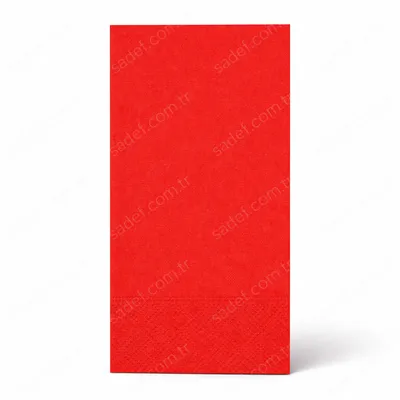 RENKLİ 33X33 GARSON KATLI PEÇETE 100X12 PK KIRMIZI