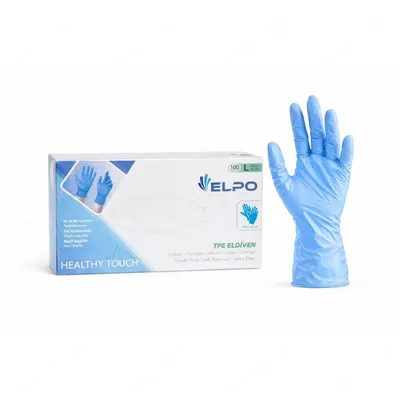 MAVİ HİBRİT PUDRASIZ ELDİVEN 100 AD LARGE