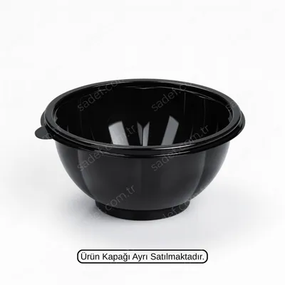 L-300-S LİMERA PET SALATA KASE 1000 ML SİYAH 20 GR 600 ADET