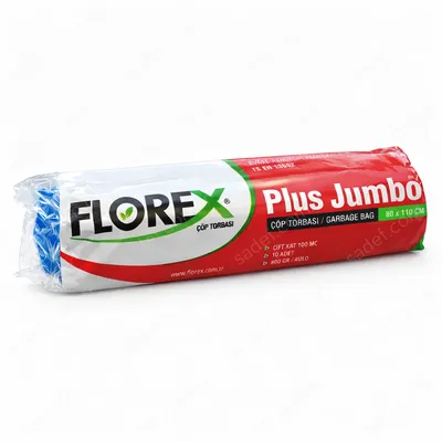 517 MAVİ PLUS JUMBO ÇÖP POŞET 800 GR 10X10 AD 8 KG 99 MC