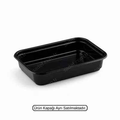 L-085-S LİMERA PET KAPAKSIZ KURABİYE KABI 500 ML SİYAH 16 GR 600 ADET