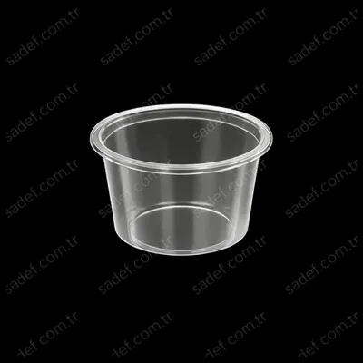 DİPACK PET 100 CC SOS KABI 3 GR ŞEFFAF + KAPAK 1000 ADET