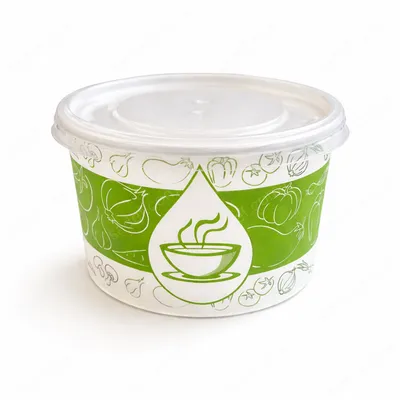 DAMLA 16 OZ BASKILI KARTON ÇORBA KASE + KAPAK 11 GR 500 ADET