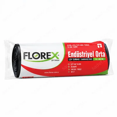 527 END ORTA ÇÖP POŞET 160 GR 20X25 AD 4 KG 26 MC SİYAH