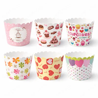 LARGE 6X5,5 CM RENKLİ MUFFİN KEK KAPSÜLÜ - 12 AD X 192 PAKET