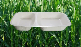 NP-10 270X205X45 MM - 725+600 ML 2 BÖLMELİ DERİN KARTON KAP BEYAZ 200 ADET