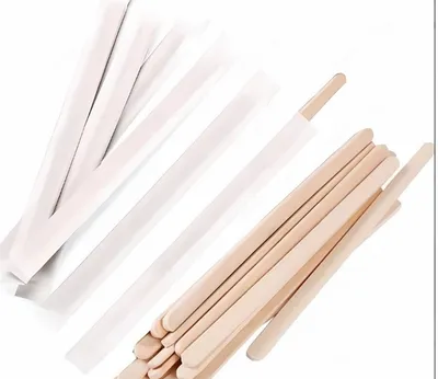 18 CM KAĞITLI UZUN AHŞAP KARIŞTIRICI KAYIN ( POŞETLİ AMBALAJ ) 200 AD X 20 PAKET