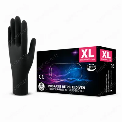SİYAH NİTRİL ELDİVEN X LARGE 100 AD ( 5,25 GR )