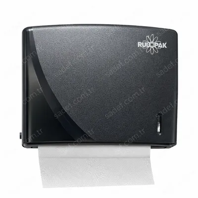 200 LÜ RULOPAK MODERN Z KATLI HAVLU DİSPENSERİ ( SİYAH )