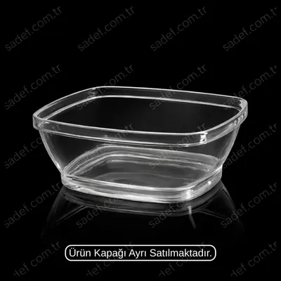 MAY322 KRİSTAL 250 CC KARMEN KARE KASE ŞEFFAF 500 ADET