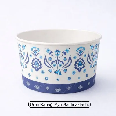 KAPAKSIZ ( CEK - METROSAN ) 16 OZ BASKILI KARTON ÇORBA KASE 100 ADET