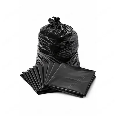 SİYAH DÖKME ÇÖP POŞETİ 80X110 25 KG
