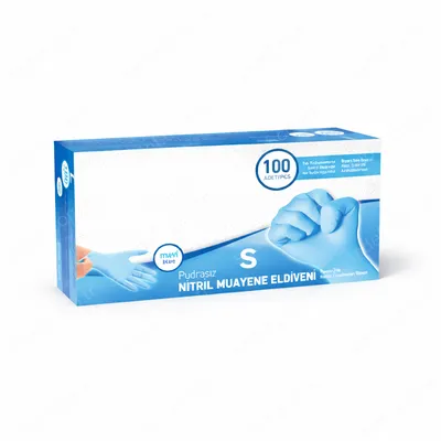 MAVİ NİTRİL ELDİVEN SMALL 100 AD X 20 PAKET