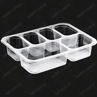 EL479 PP 6 BÖLMELİ ÜST FİLM YAPIŞTIRMALI KAP 227X178 MM 20 GR ELTRON ŞEFFAF 400 ADET