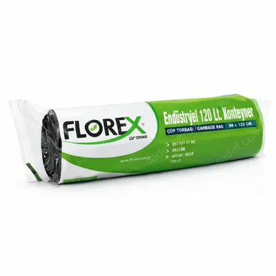 509 END 120 LT KONTEYNER ÇÖP POŞET 400 GR 5X20 AD 8 KG 77 MC SİYAH