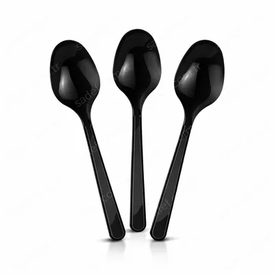 SİYAH PLASTİK LÜX KAŞIK 3,9 GR 100 ADET