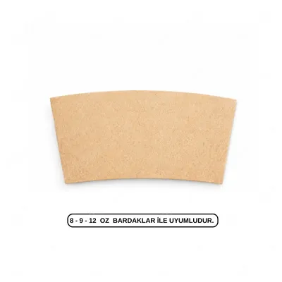 SLEEVE KRAFT BARDAK CEKETİ 8 - 9 - 12 OZ 1000 ADET