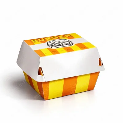 OREGO BASKILI HAMBURGER KUTUSU ( 9X9X7 KÜÇÜK BOY 150 ADET