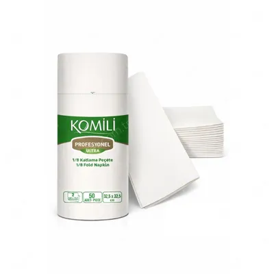 KOMİLİ 33X33 GARSON 1/8 KATLI PEÇETE 4,7 KG 50 Lİ * 24 PK