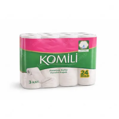 3 KATLI 72 Lİ KOMİLİ ULTRA TUVALET KAĞIDI 24 RL X 3 PKT