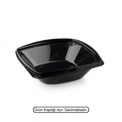 L-321-S LİMERA PET KARE SALATA GÖVDE 750 ML SİYAH 19 GR 300 ADET