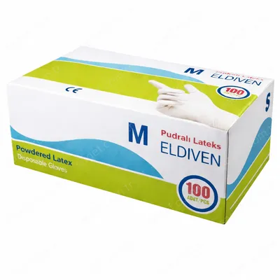PUDRALI LATEX ELDİVEN MEDİUM 100 AD X 20 PAKET
