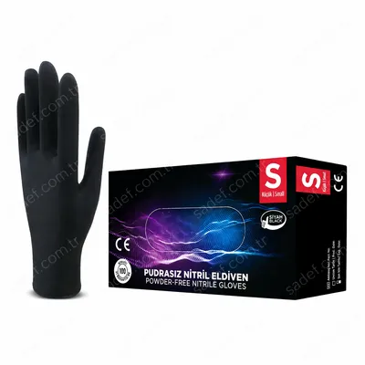 SİYAH NİTRİL ELDİVEN SMALL 100 AD X 20 PAKET