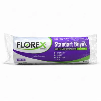 526 STD BÜYÜK ÇÖP POŞET 80 GR 10X50 AD 4 KG 17 MC SİYAH