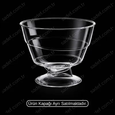 MAY312 KRİSTAL 220 CC AYAKLI KASE ŞEFFAF 500 ADET