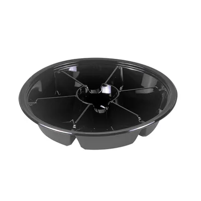 L-450-S LİMERA PET YUVARLAK 7 BÖLMELİ KAP SİYAH 33 GR 400 ADET