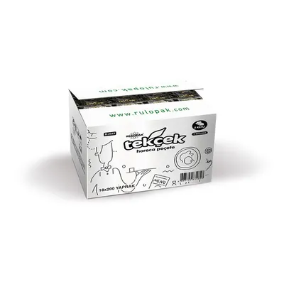 RULOPAK TEKÇEK V KATLI DİSPENSER PEÇETE 2 KATLI 18X200