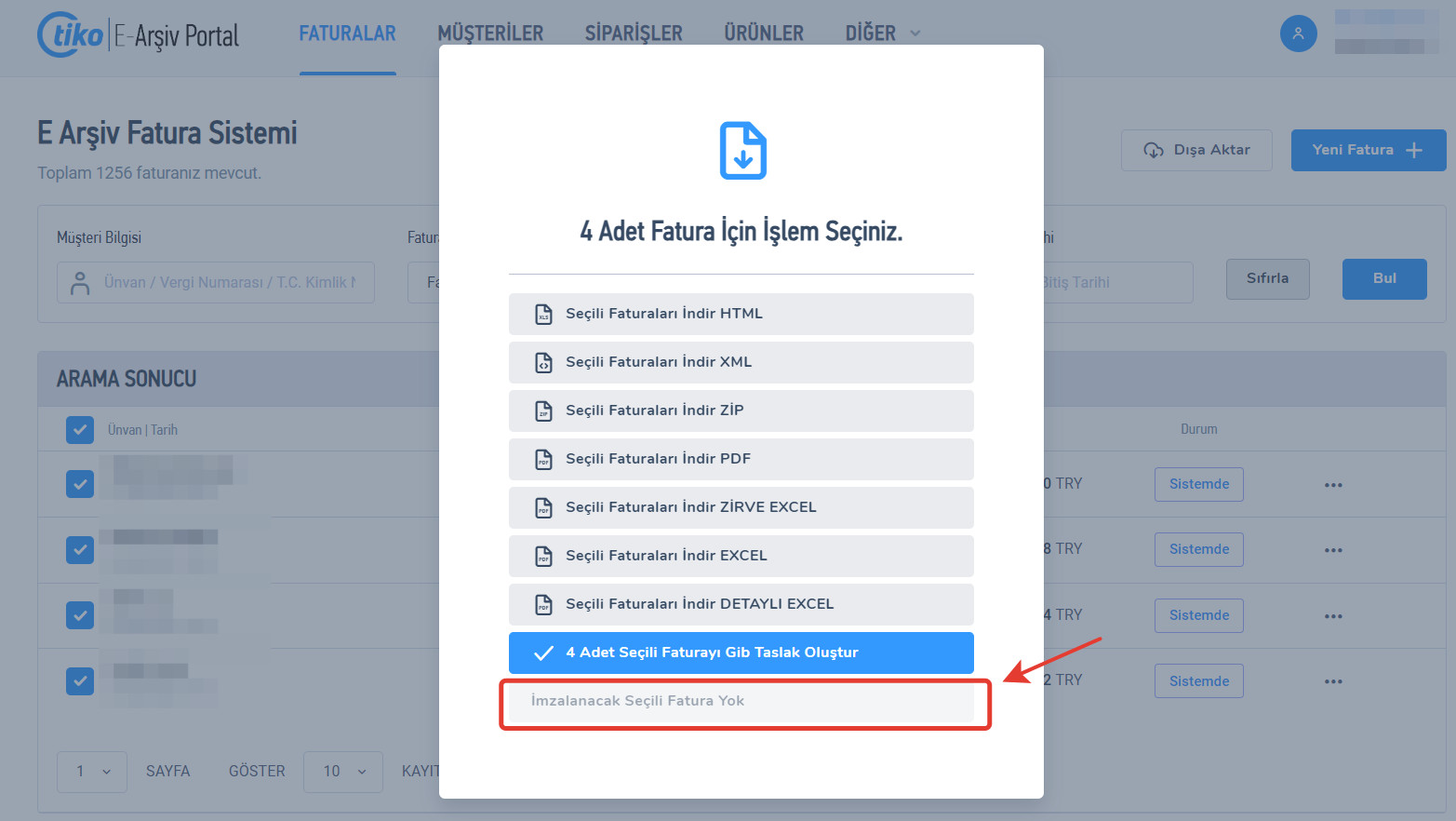 GİB Taslak Oluştur