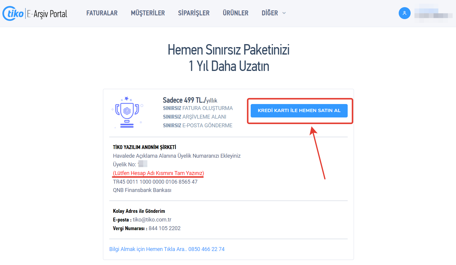 Kredi Kartı ile Satın Al